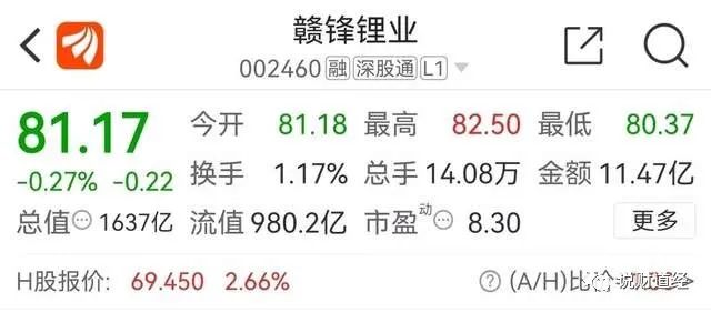 业绩增长近6倍，股价却一直下跌，这个锂矿龙头有点“悬”！